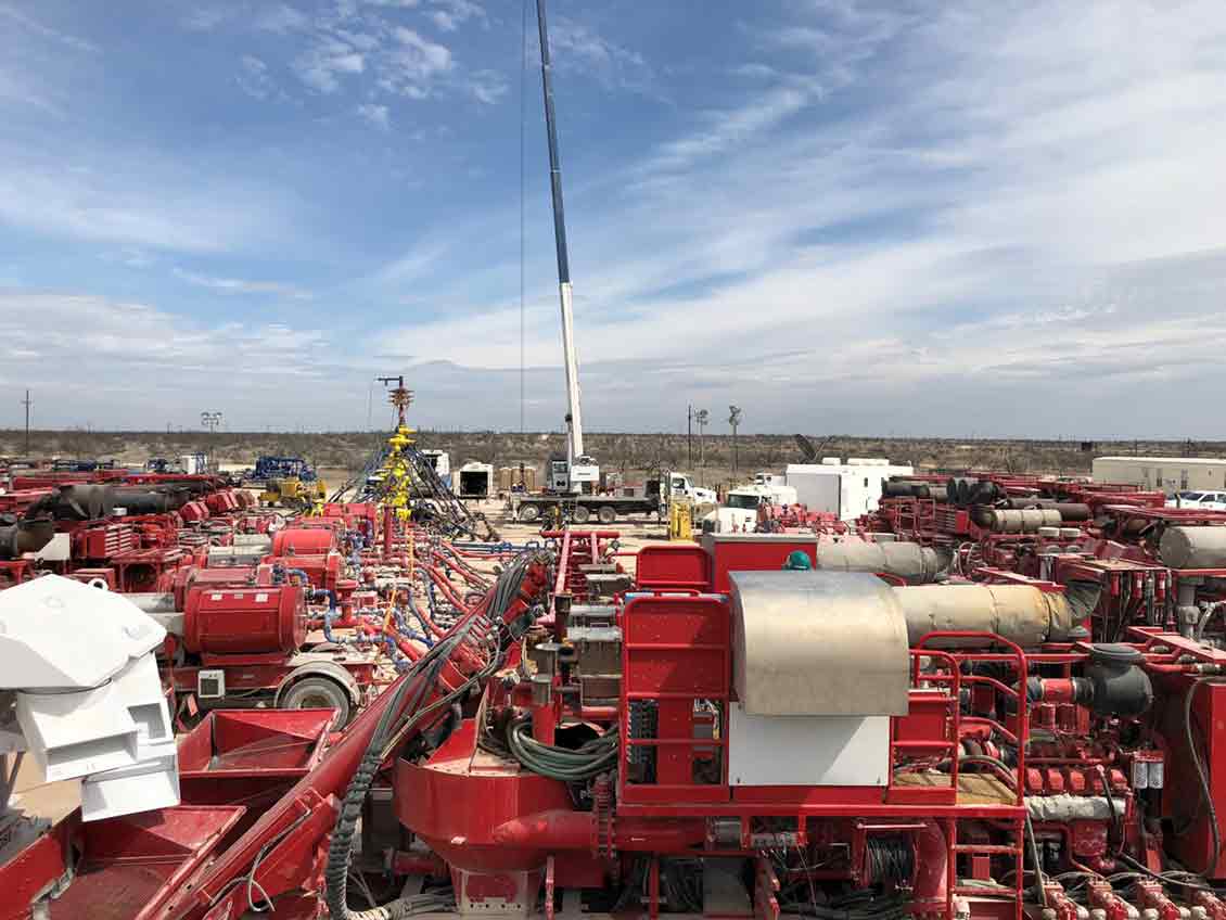 Weatherford hydraulic fracturing fleet.