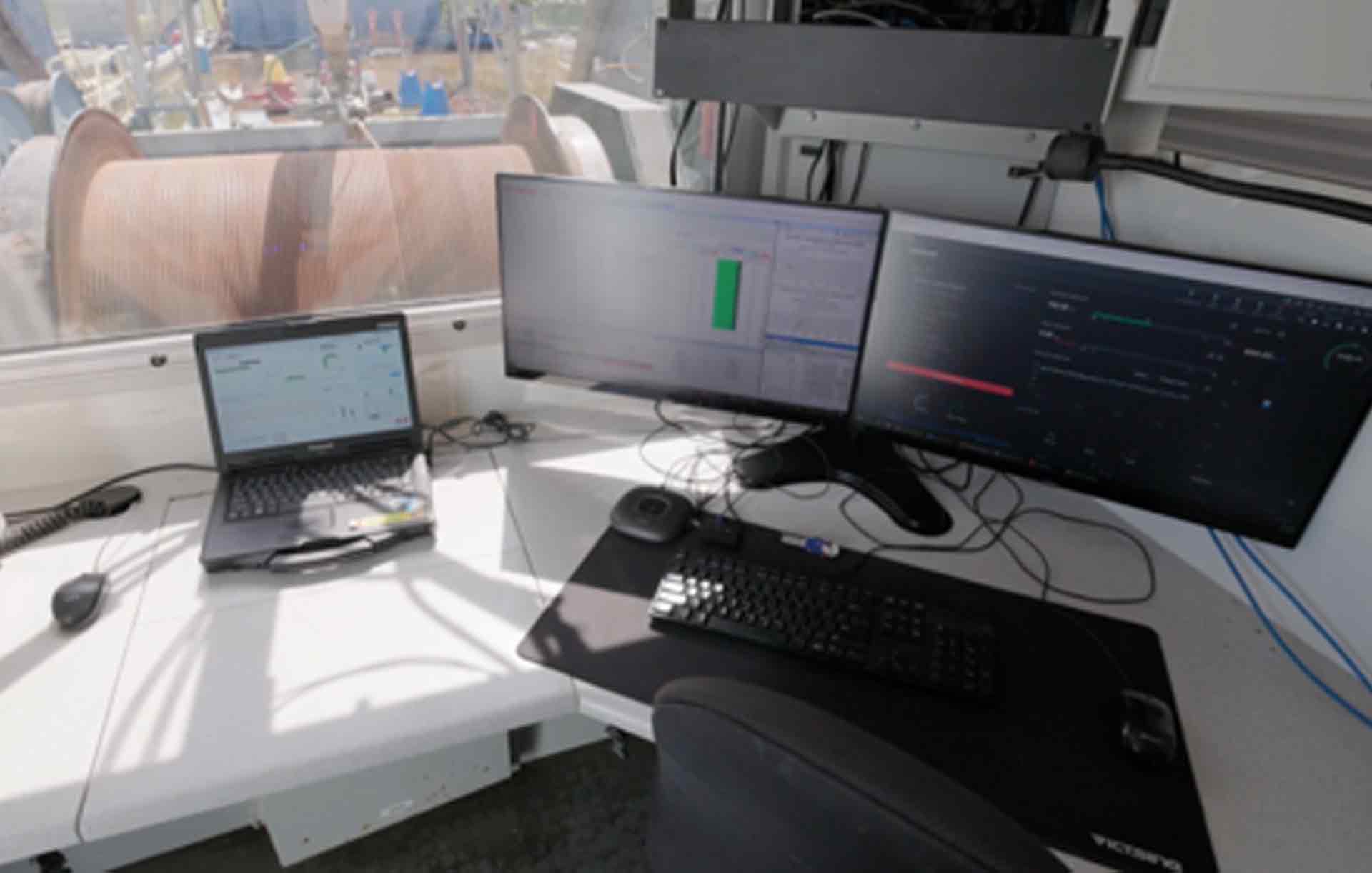Photo of winch and data acquisition run autonomously.