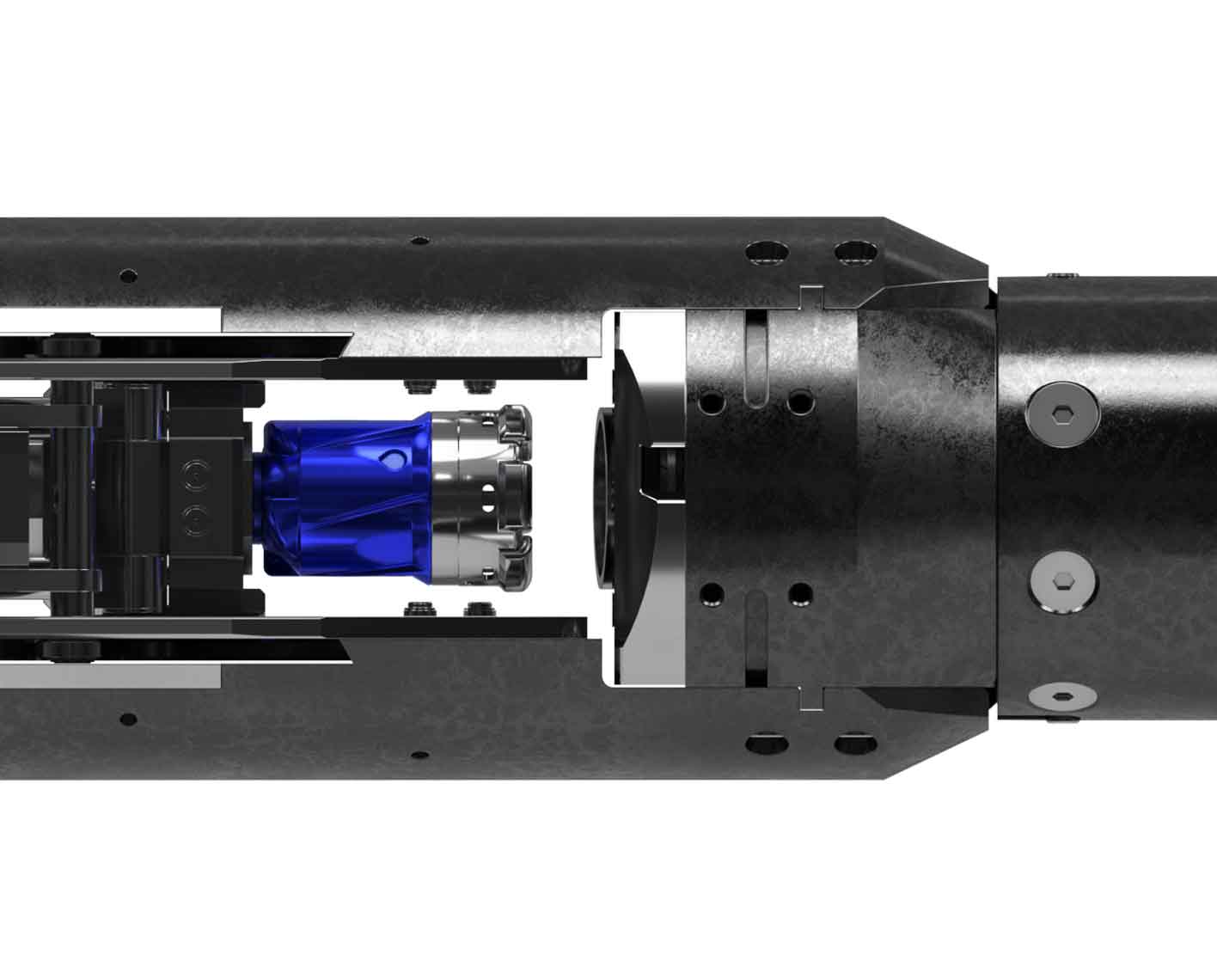 3D render of the side view os SureRock sidewall coring focusing on the cutter