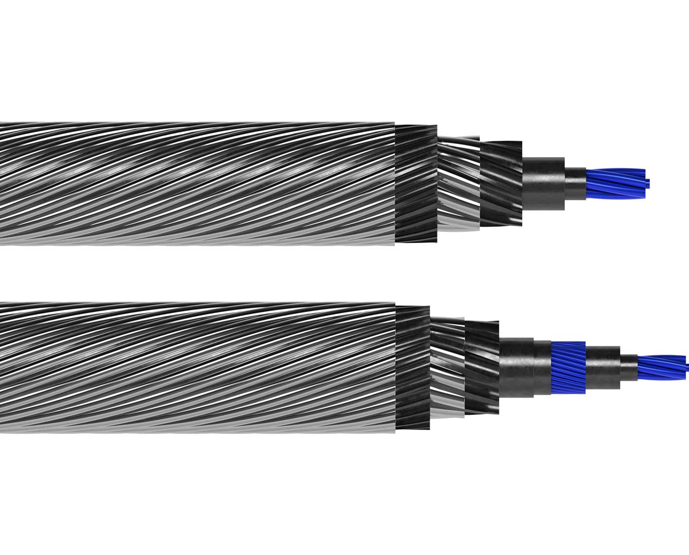 3D render of the TuffLine iX™ extreme-performance torque-balanced wireline cable.