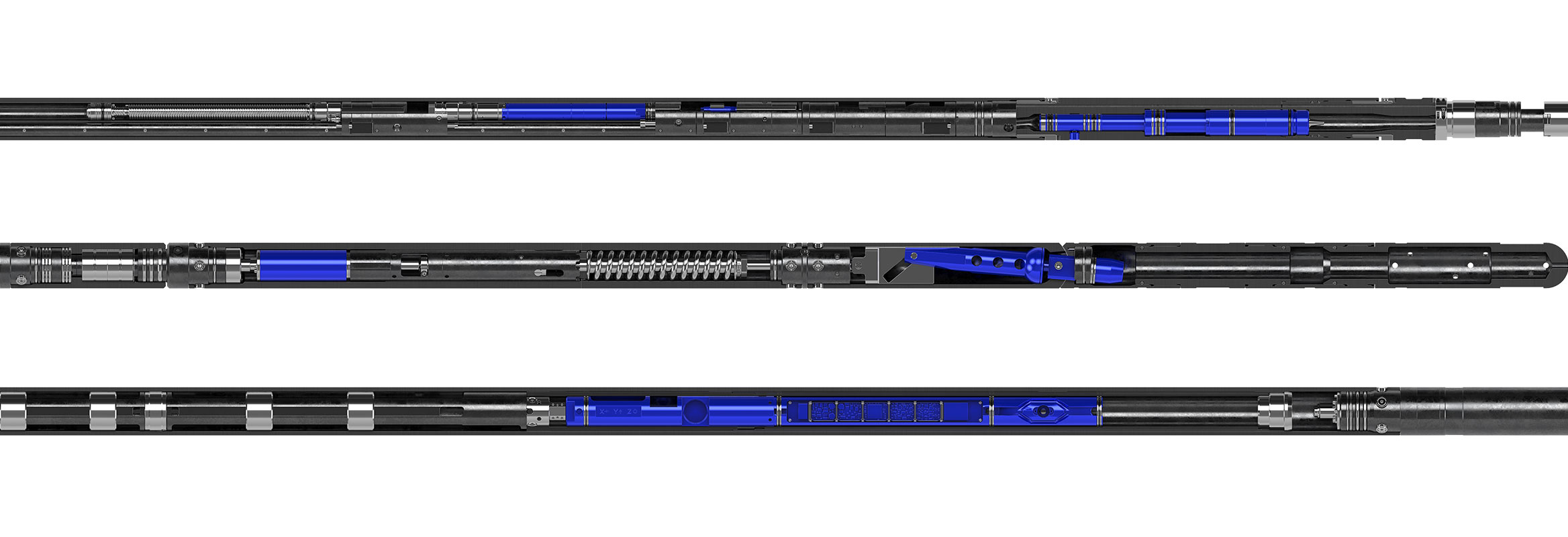 3D renders of the ExaCT D&I module and eMLT module.