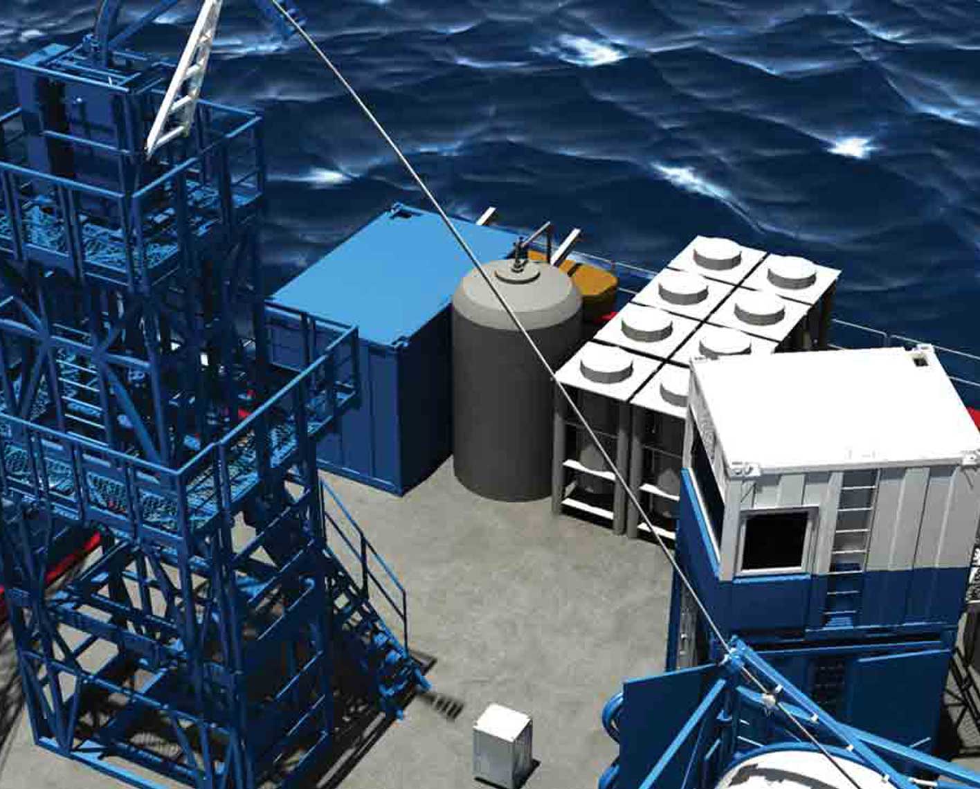 Photo of X-11 modular offshore CT unit.