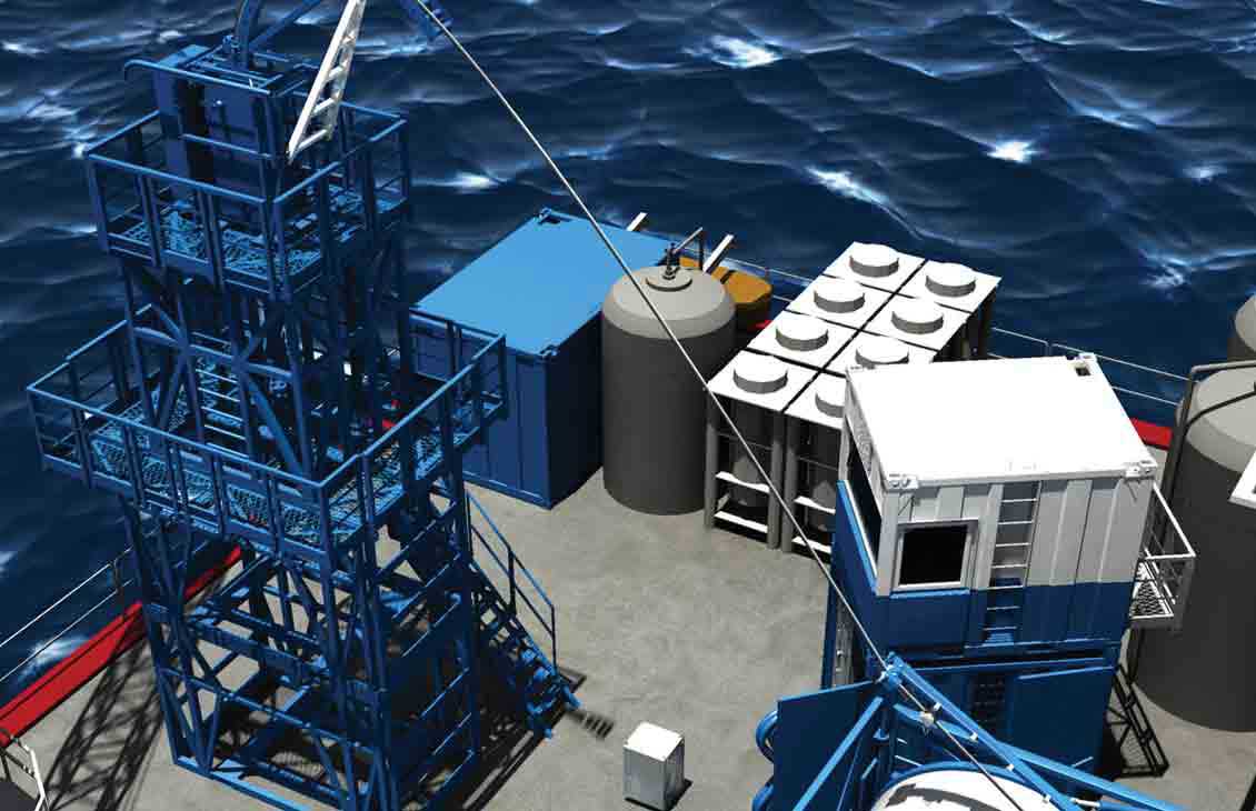 Photo of X-11 modular offshore CT unit.