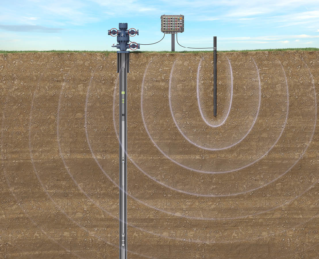 GEM-Valve under ground showing wireless technology