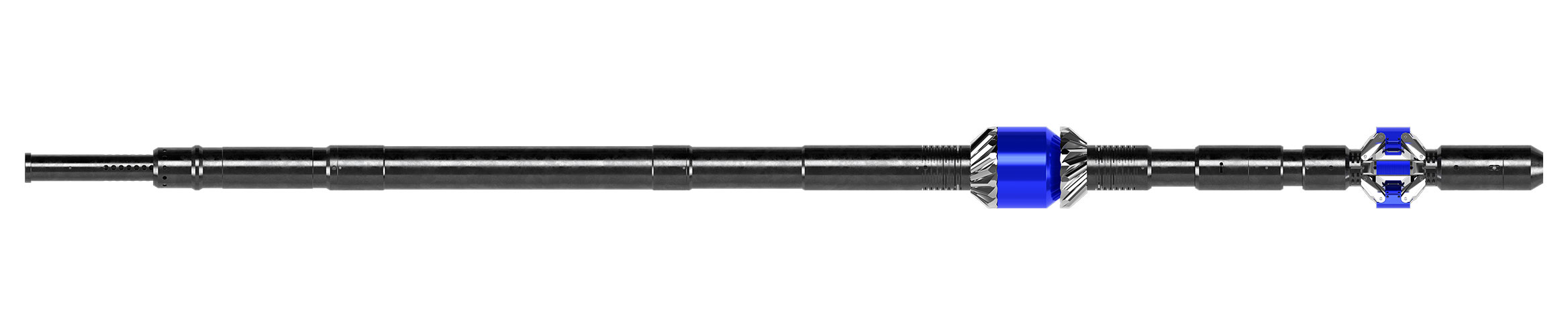 3D full-size illustration of the Hi-Ex retrievable bridge plug in its expanded state.