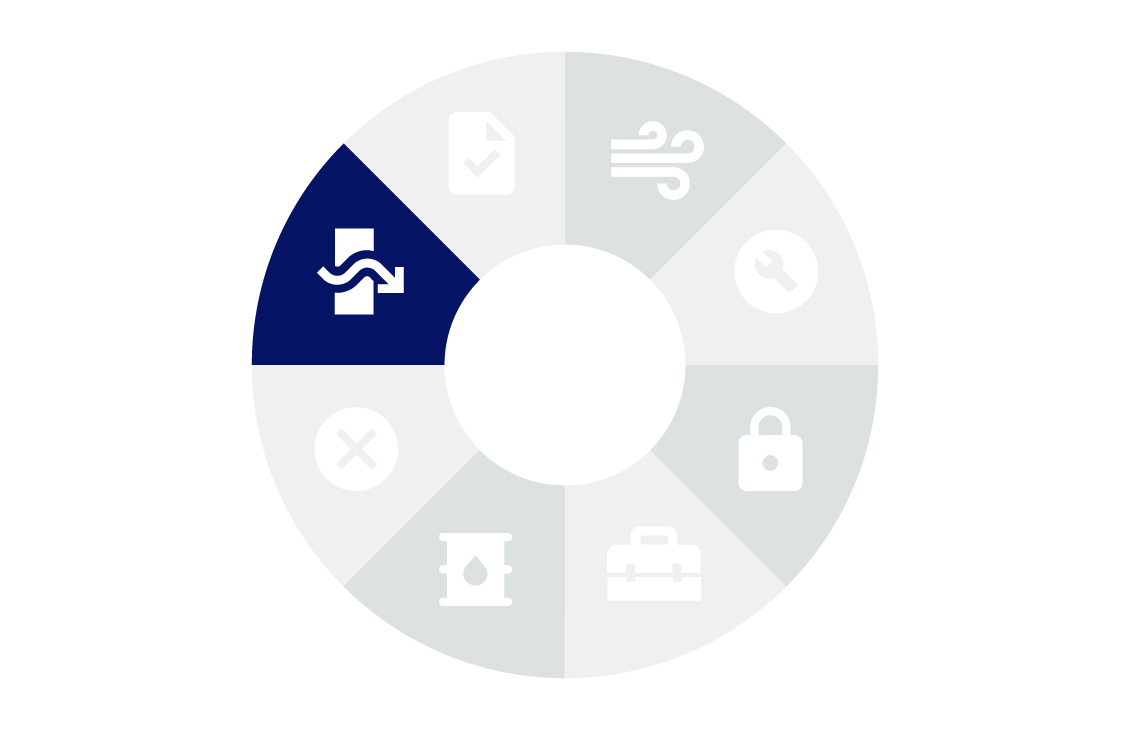 Icon graphic of production enhancement flow assurance solution