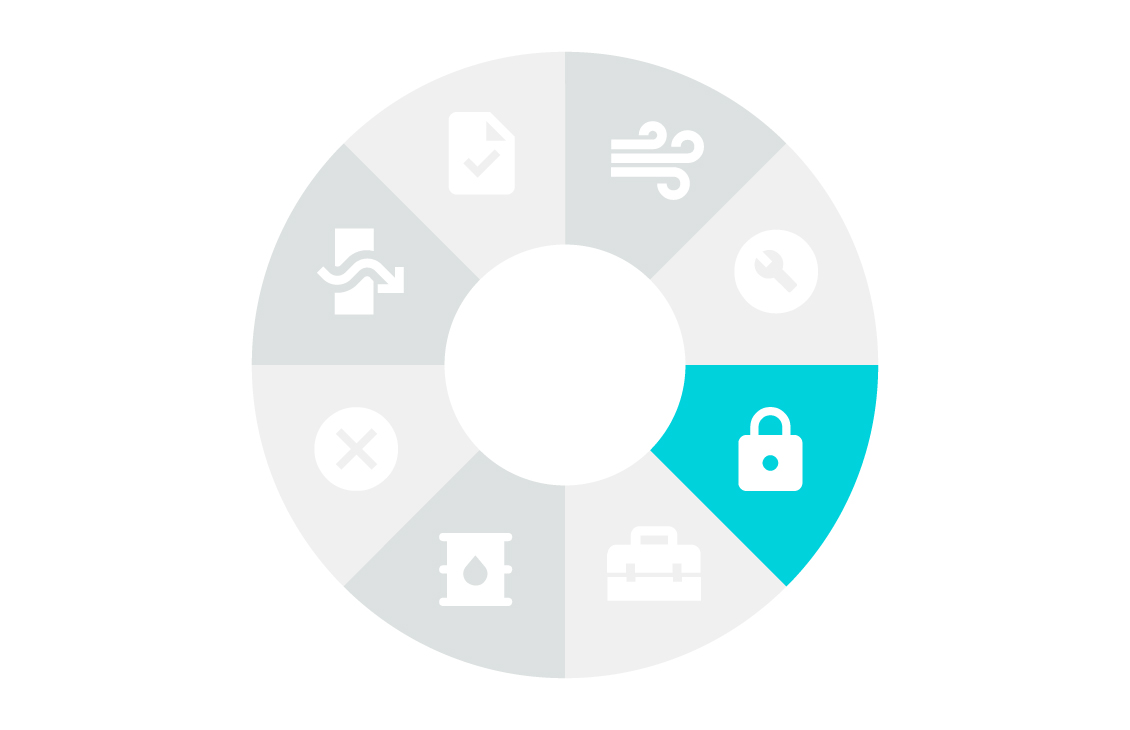Icon graphic of production enhancement idle well reactivation solution