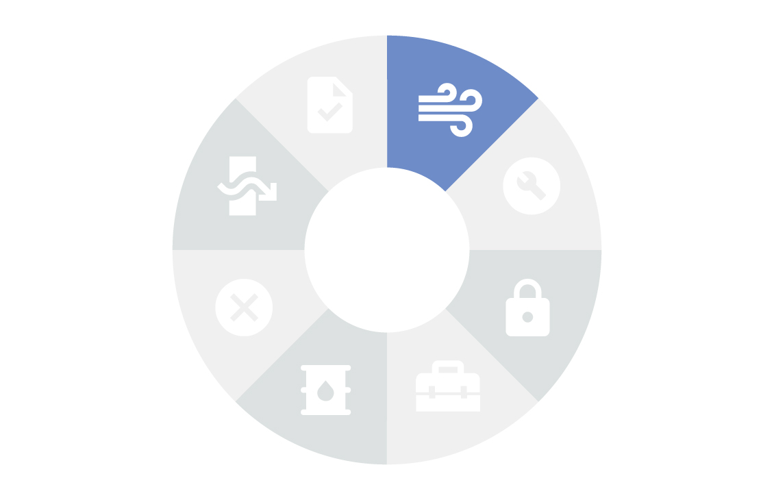 Icon graphic of production enhancement restimulation solution