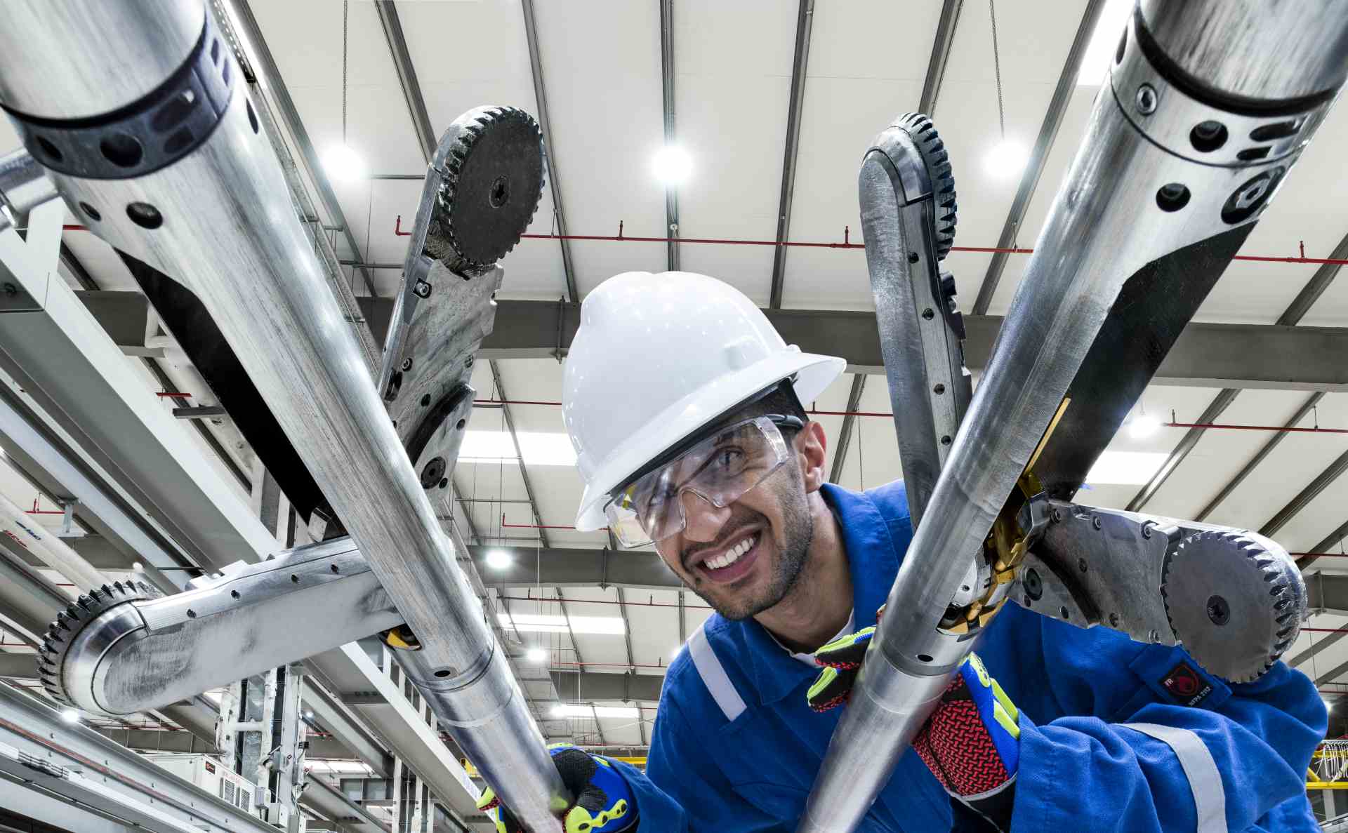 Photo of wireline tractor in manufacturing facility