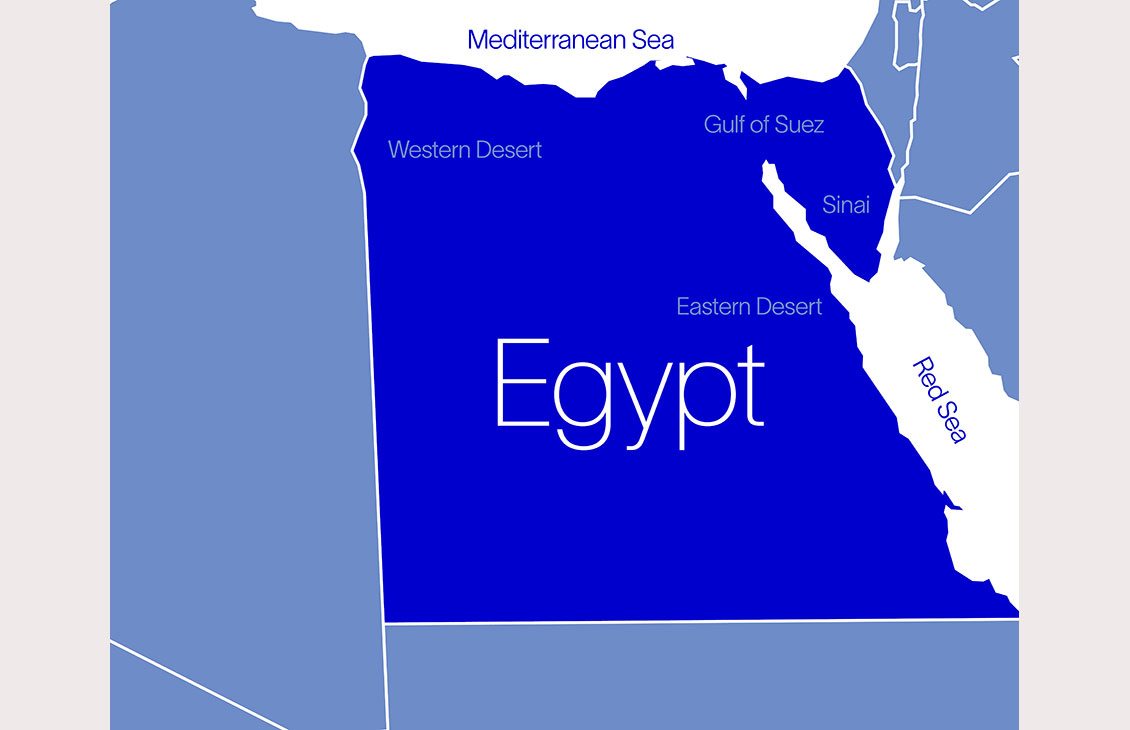 Egypt map for bid rounds