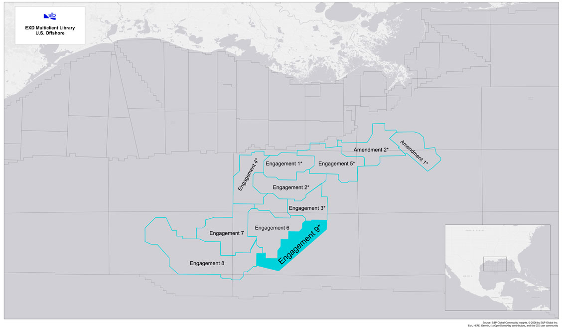 Map illustration of engagement9 US offshore