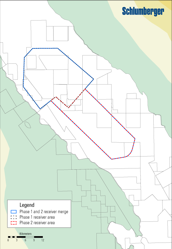 Graphic showing Gulf of Suez Phase 1 and 2 Receiver Merge