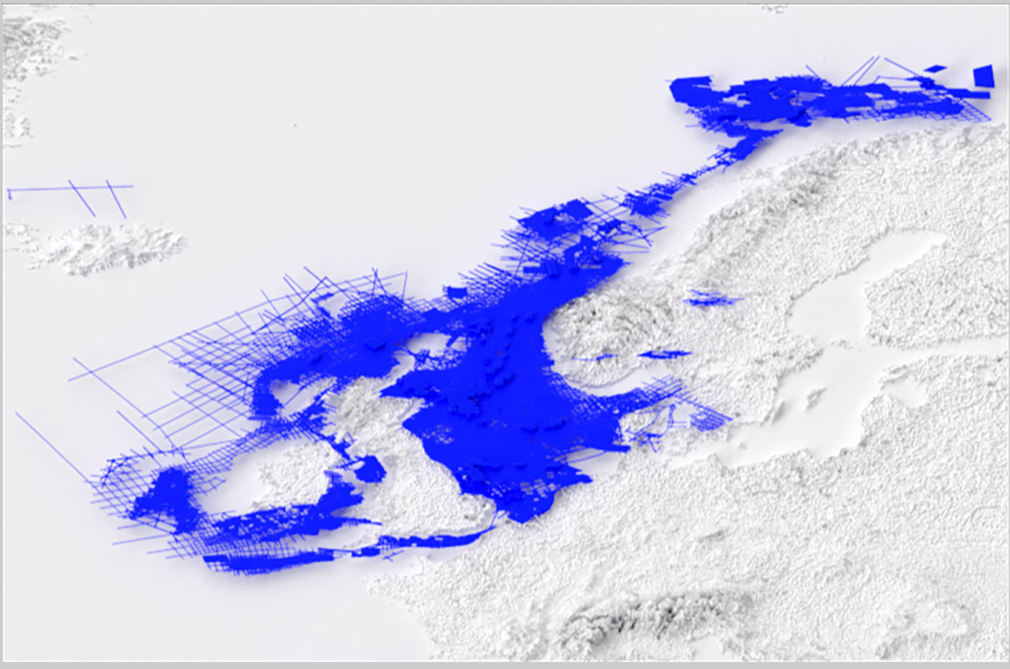 North Sea map illustration