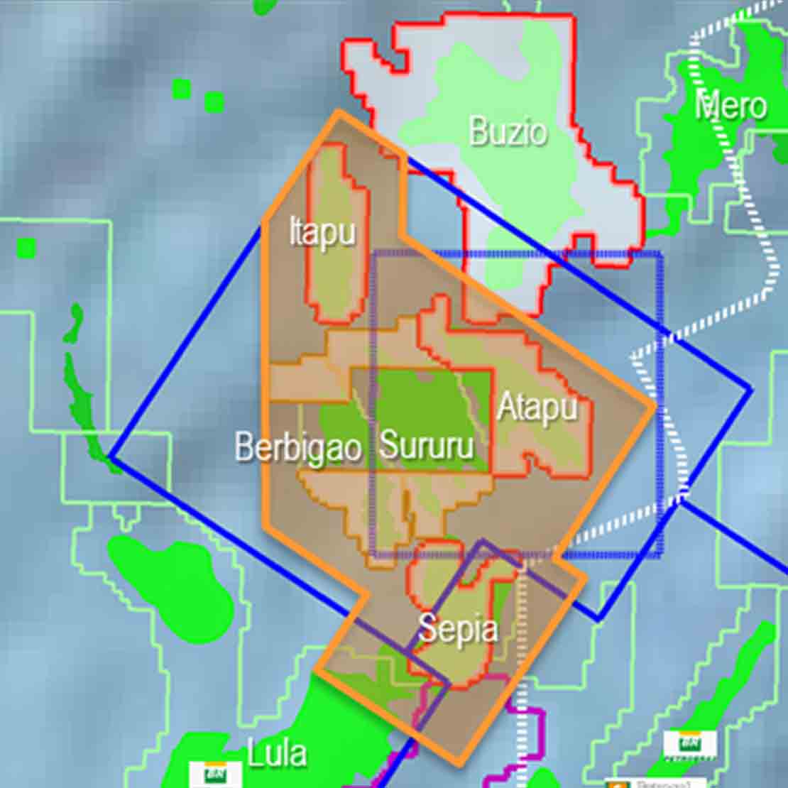 Map of Sepia field block