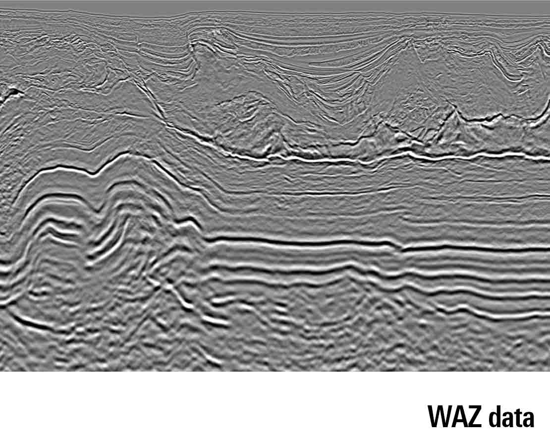WAZ seismic data in Perdido Fold Belt