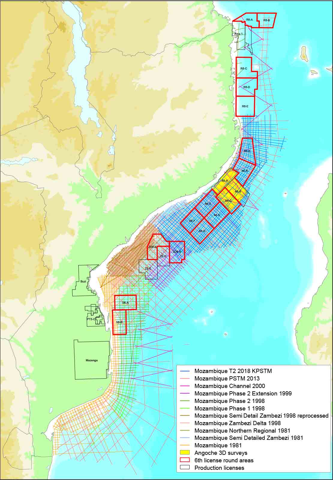 Offshore Mozambique multiclient data