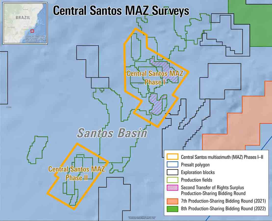 Central Santos Basin MAZ surveys