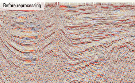 Sureste Basin before processing