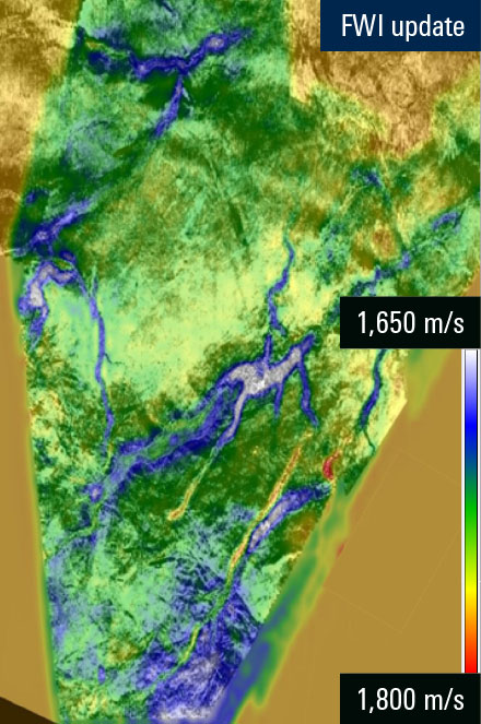Overburden details with simple initial models. 