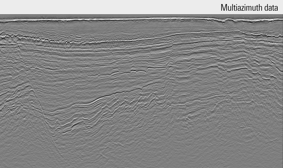 West Wick seismic data after processing.