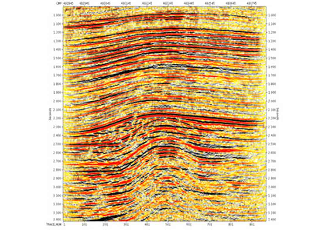 after multiple attenuation using 3D GSMP general surface multiple prediction