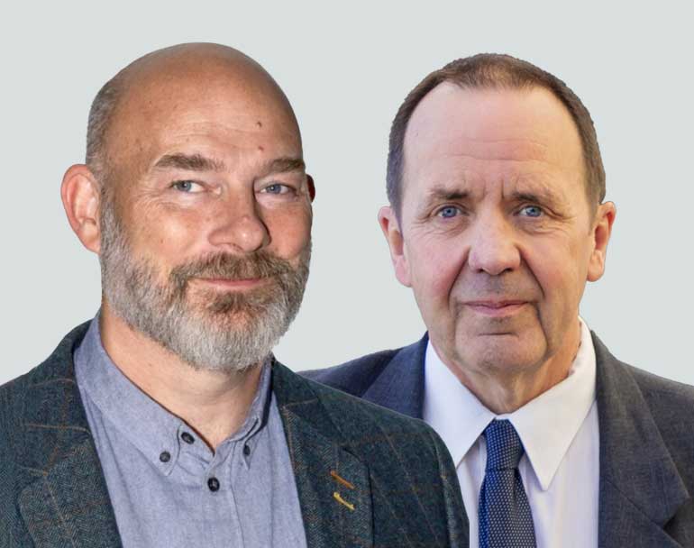 Ross Lowdon and Ashley Johnson.