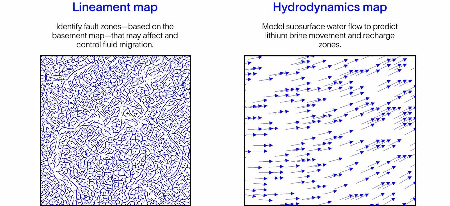 Lineament and Hydrodynamic maps