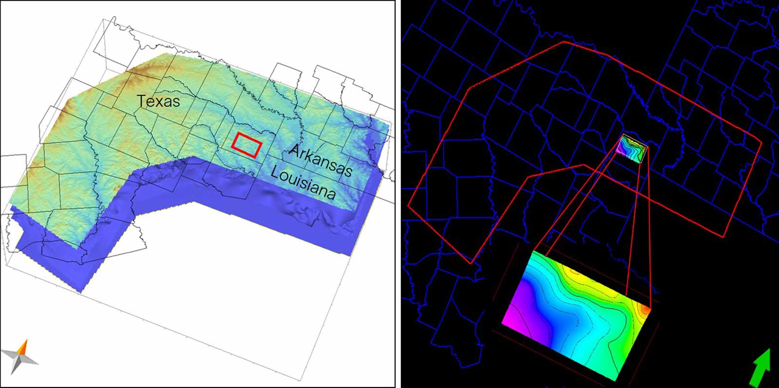 Lithium subsurface screening maps
