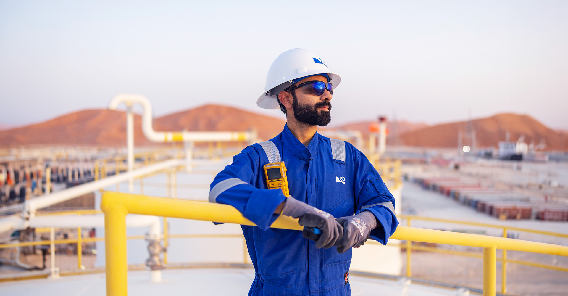 SLB Worker On Rigsite