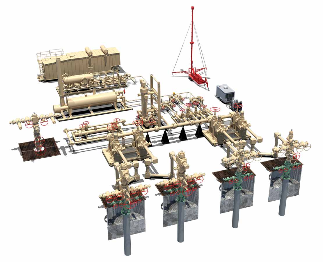 CAMShale fracturing fluid delivery and flowback service