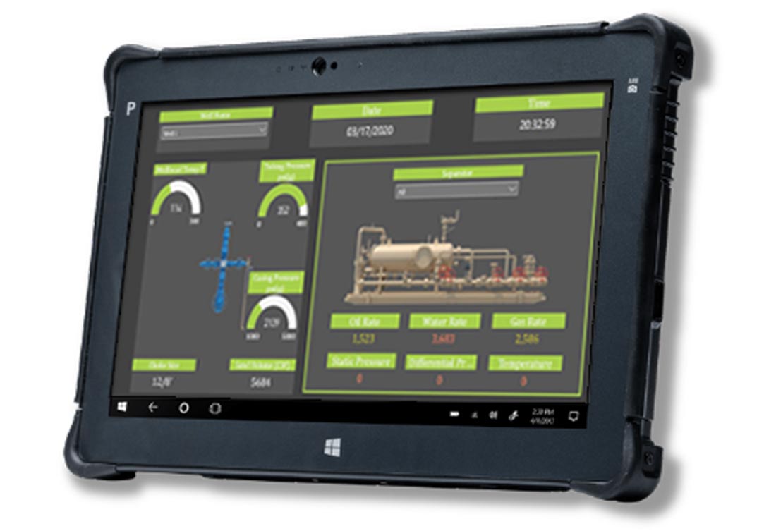 Image of control interface for the flowback wireless advisory platform.