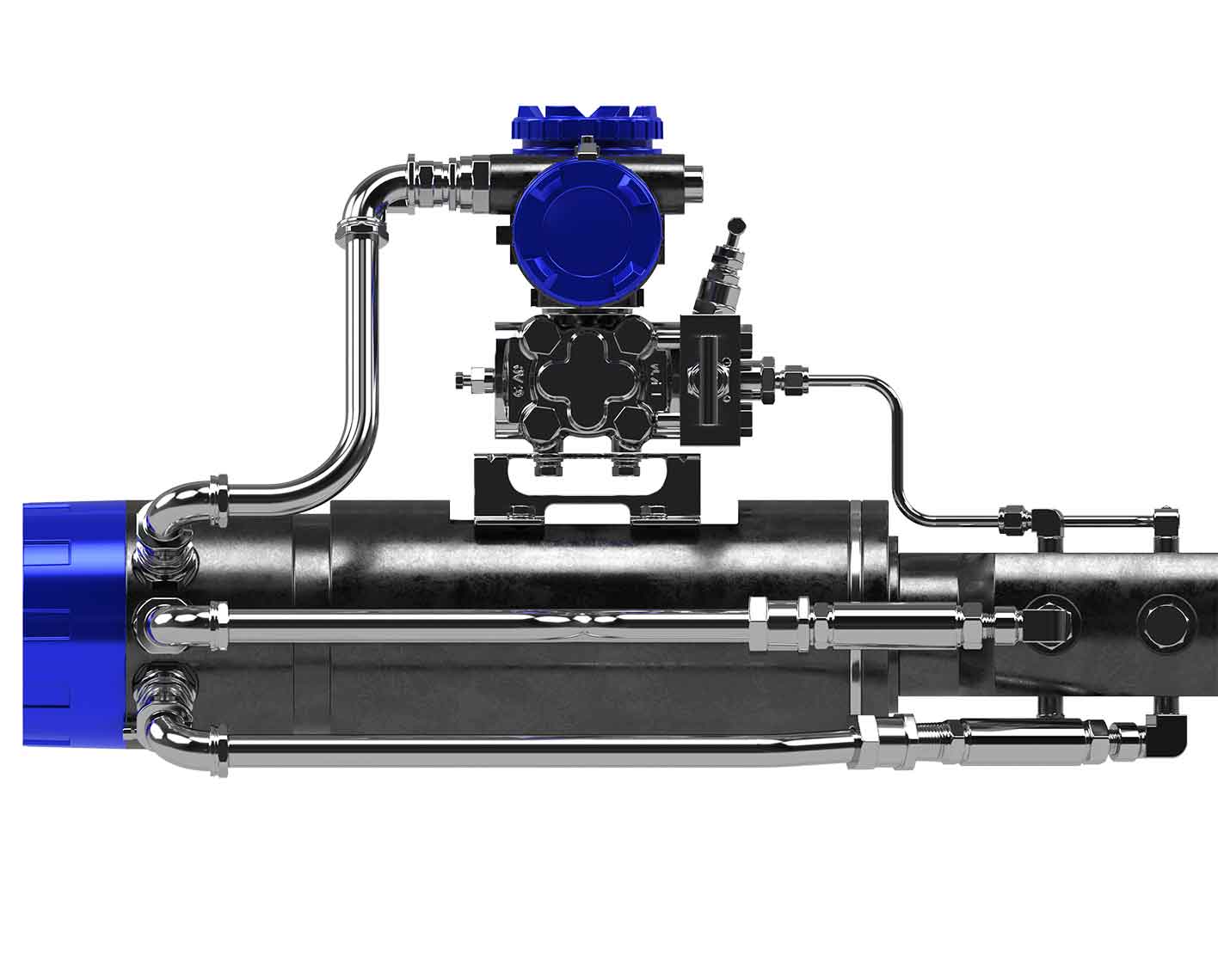 Modum Gas Gas metering control system in the SLB branding style of chrome and highlights of blue
