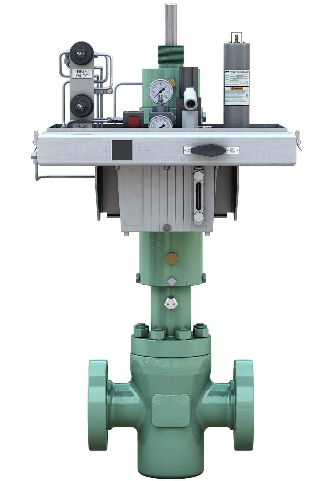 The self-contained control unit on a linear actuator