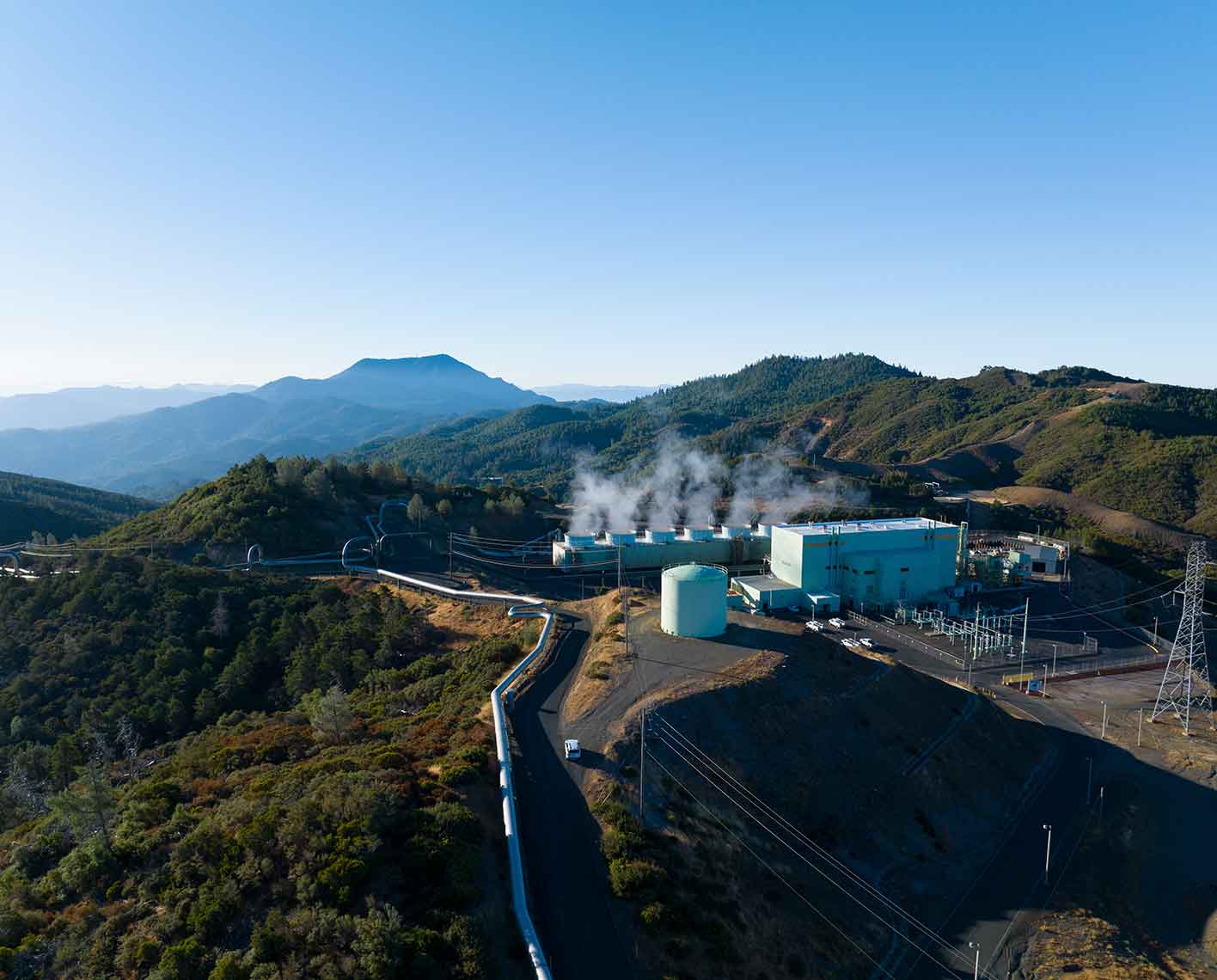 photo of a geothermal plant