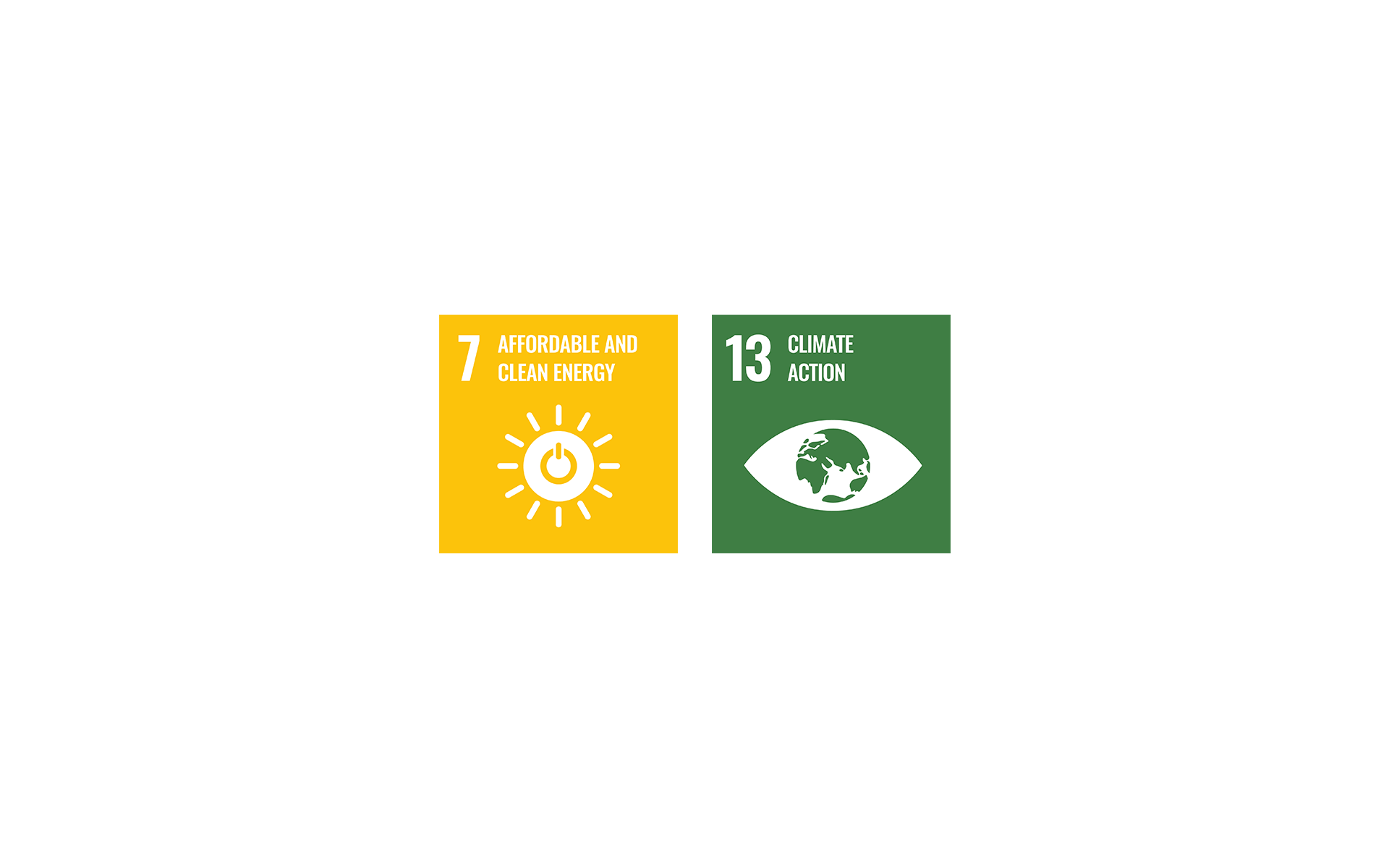 Sustainable Development Goals (SDGs) 7 and 13
