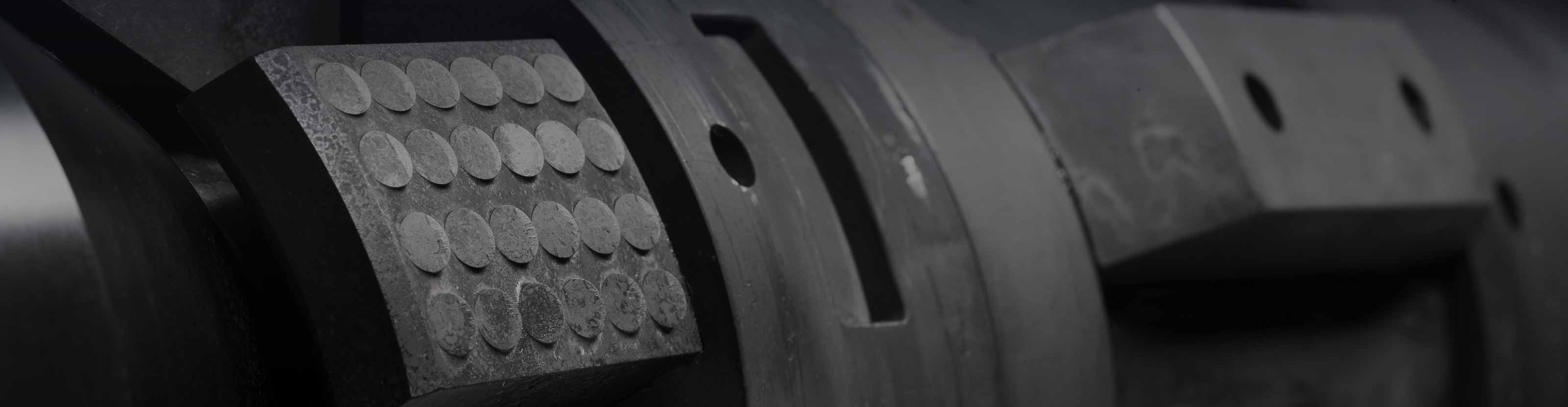 Close up photo of slip assembly of the Tuffpac nonrotational high-performance service packer.