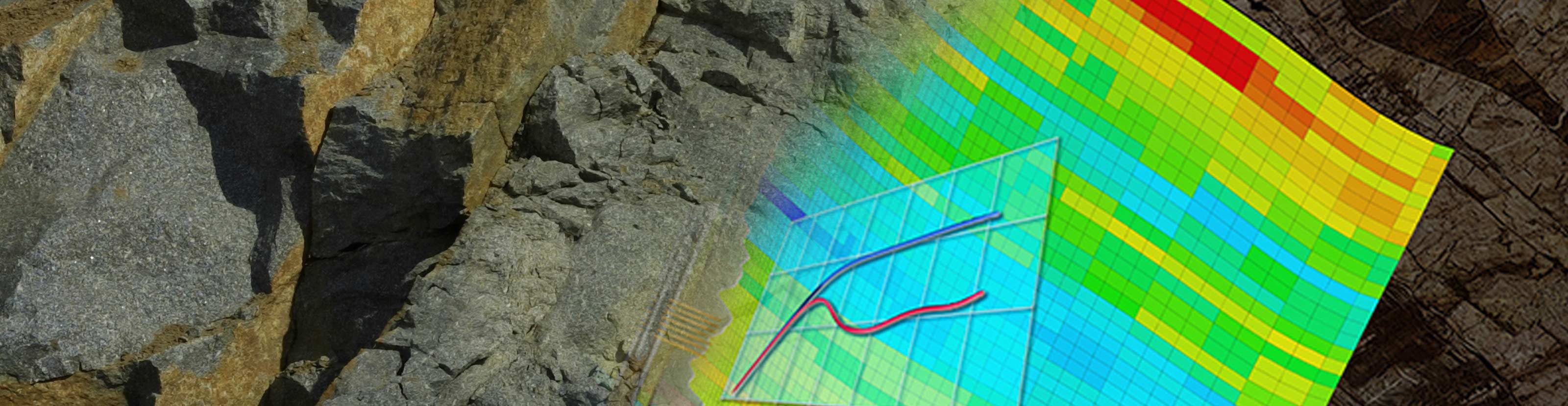 Image generated by data integration petrophysics with rock texture overlay.