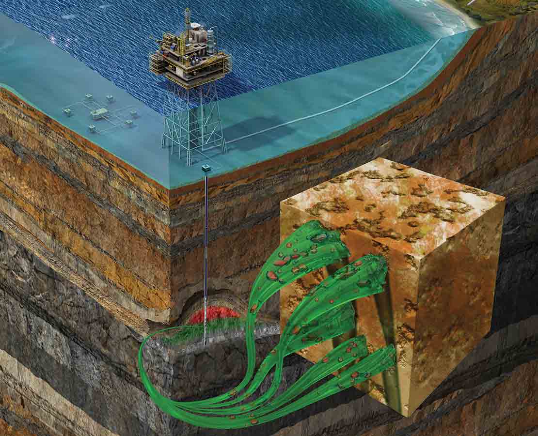 Illustration of EOR lab services.