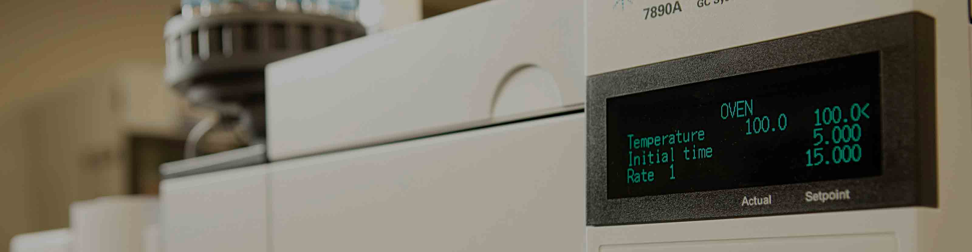 Lab equipment used as part of compositional analysis.