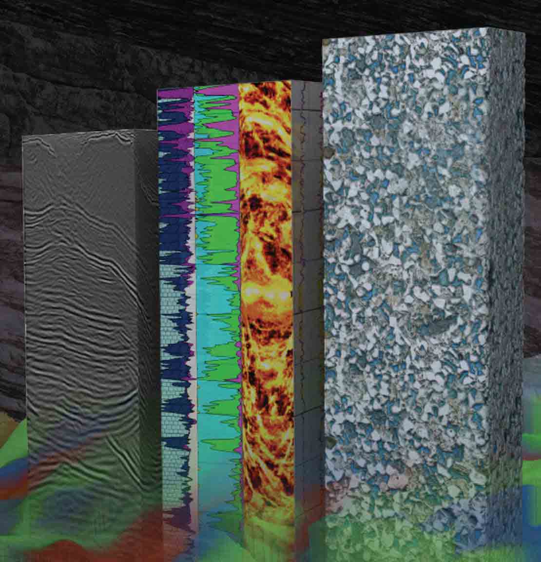 Rock and fluid analysis image as part of services provided in Schlumberger reservoir labs.