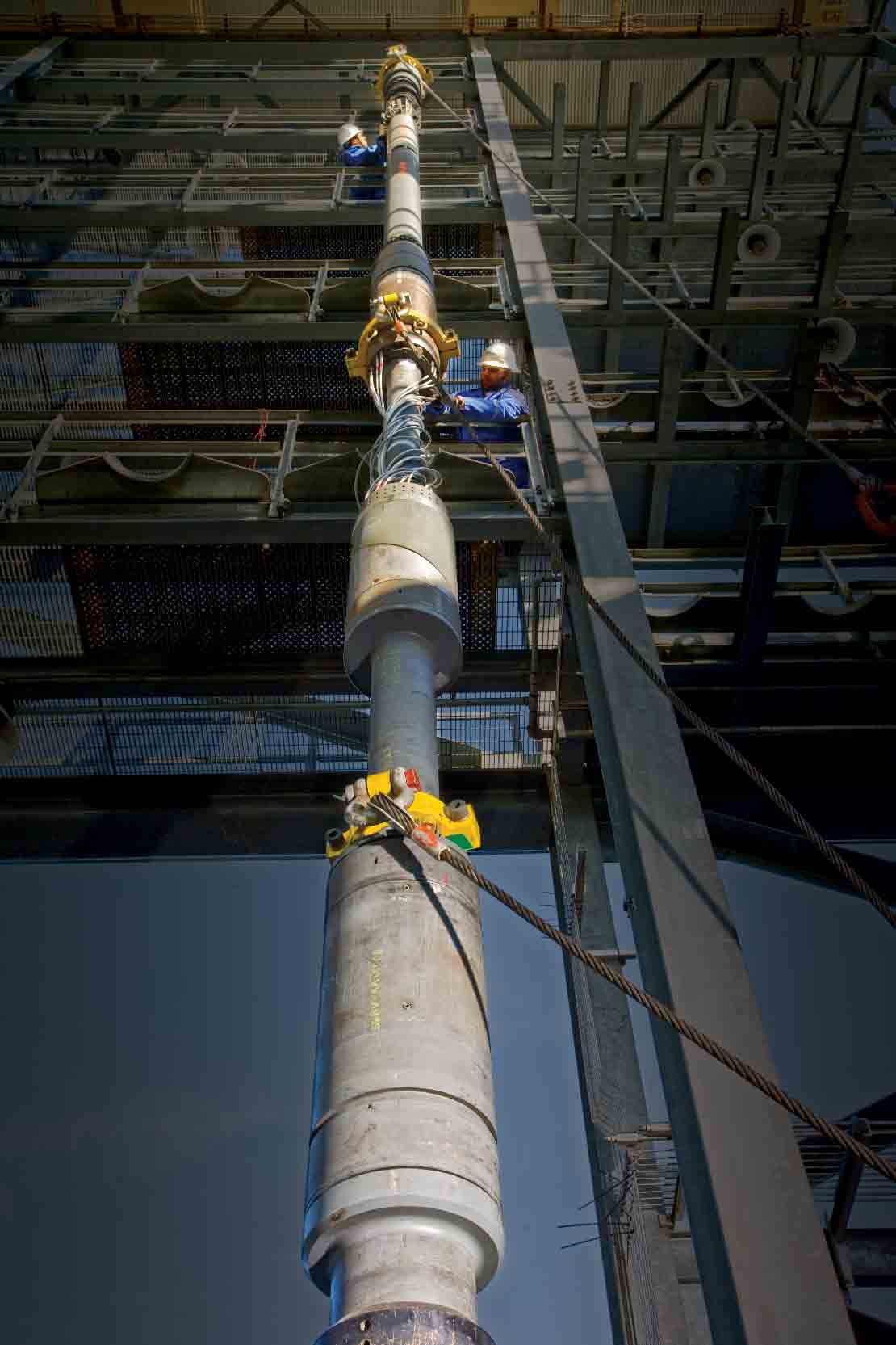 Operating a SenTREE system on an offshore rig.