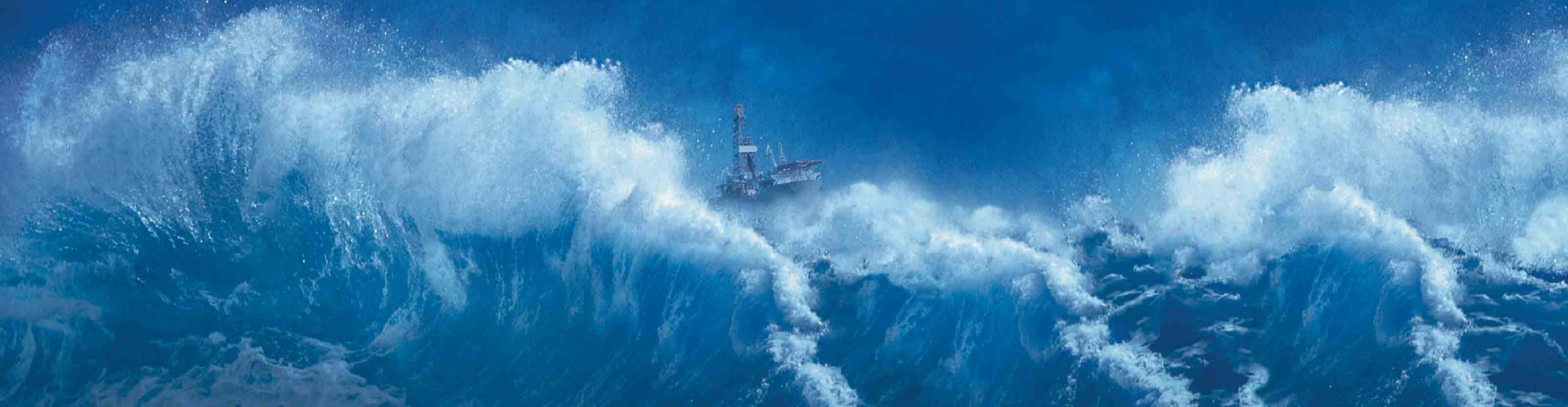 Ocean image with offshore vessel.