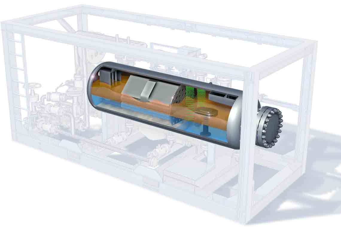 CleanPhase Well Test Separator with SmartWeir technology