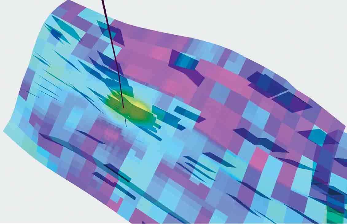 Discrete fracture model is generated based on the effective permeability distribution.