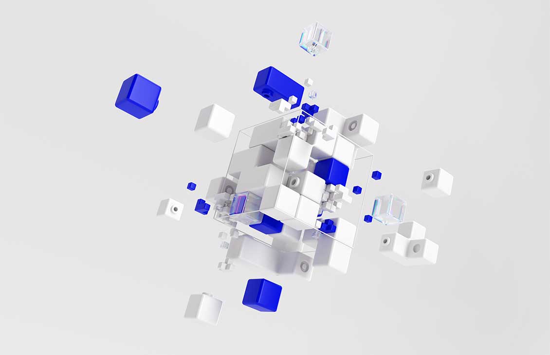 Subsea layout image with abstract background and transition technologies arrows. 