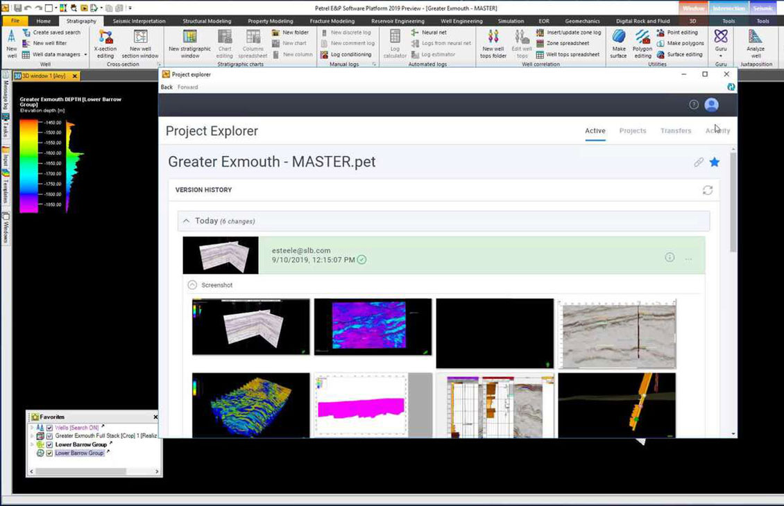 Petrel Project Explorer