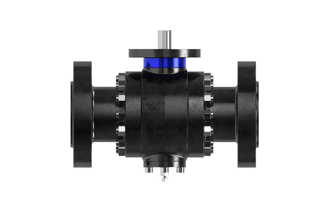Image of Grove B4 trunnion-mounted, side-entry ball valve.