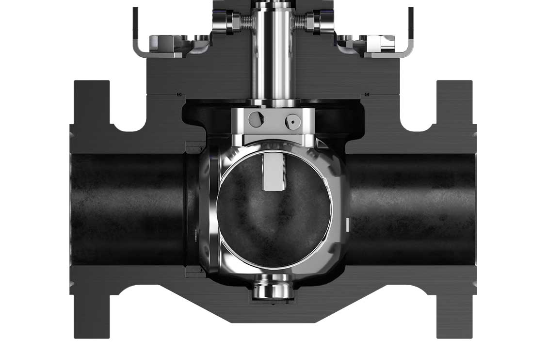 Image showing cutaway of the Orbit ball valve.