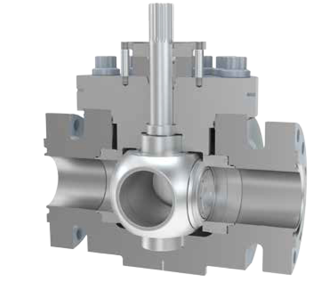 Cutaway of a GROVE IST ball valve