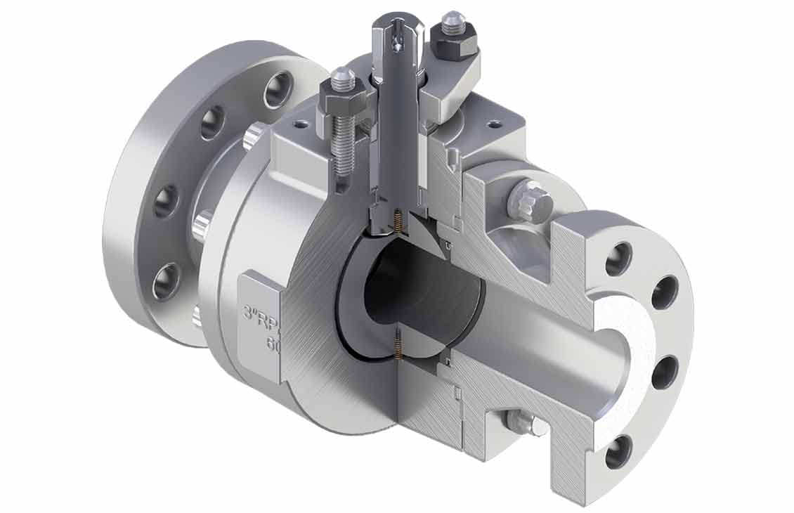 3D rendering of NUTRON 320 ball valve